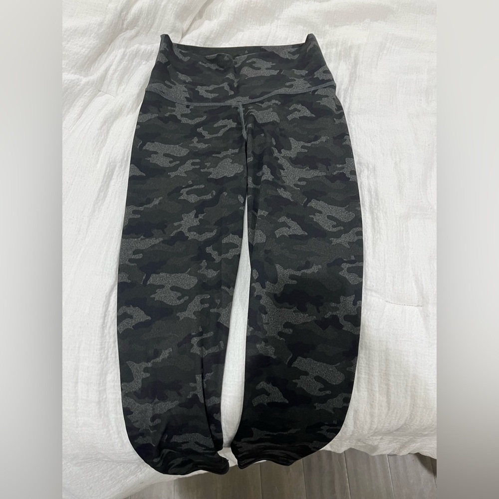 High Waisted Fabletics Charcoal Camo Leggings - image 2
